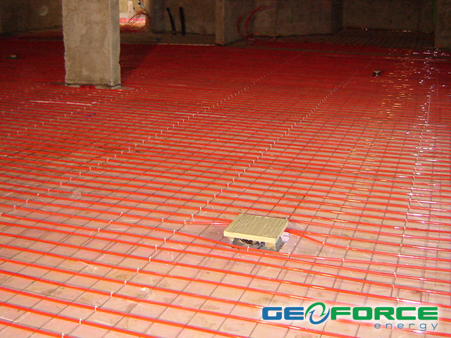 GeoForce radiant in-floor heating and cooling systems
