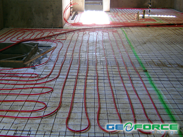 GeoForce radiant in-floor heating and cooling systems